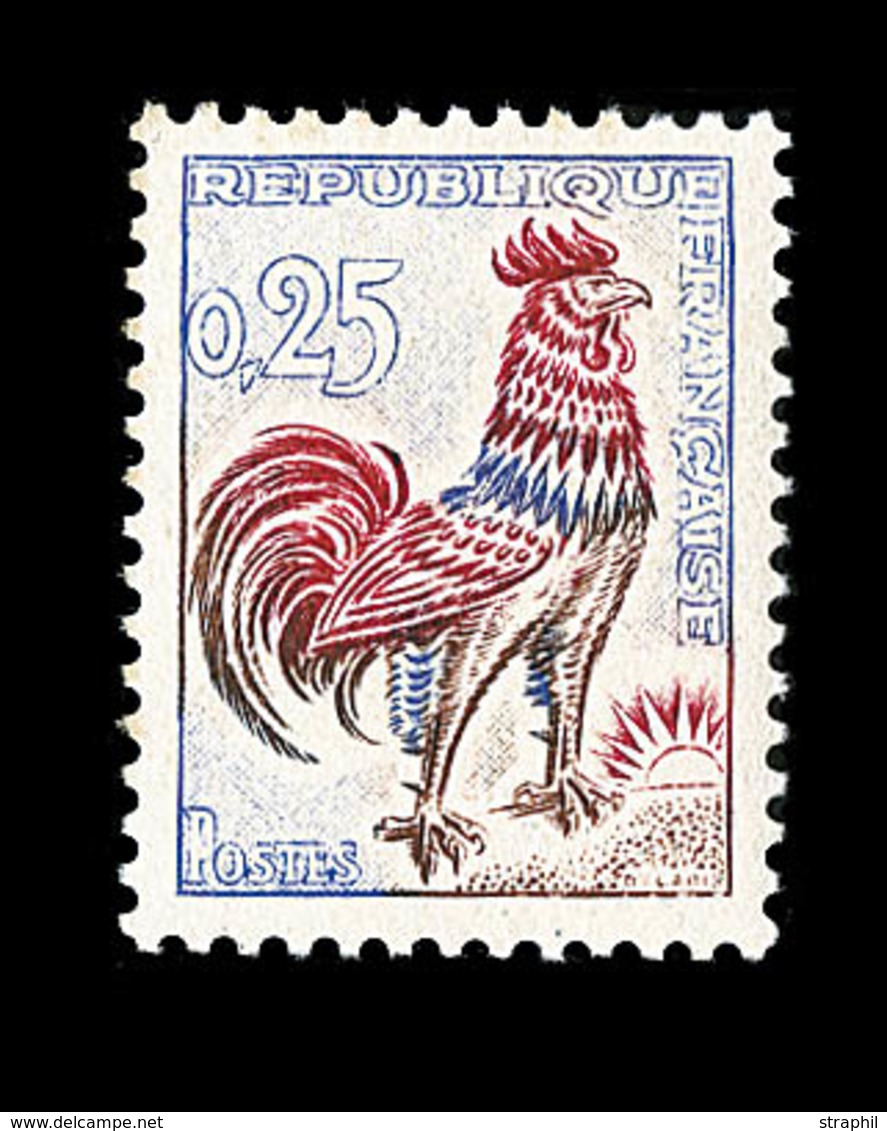 ** PERIODE 1941 à Nos Jours - ** - N°1331d - Papier UV - Signé Calves - TB - Ungebraucht