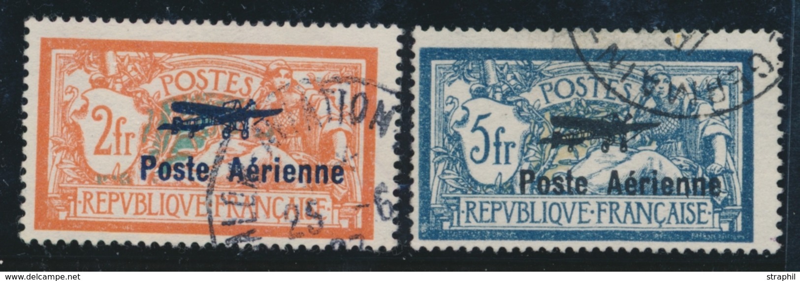 O POSTE AERIENNE - O - N°1/2 - Signé - TB - 1927-1959 Ungebraucht