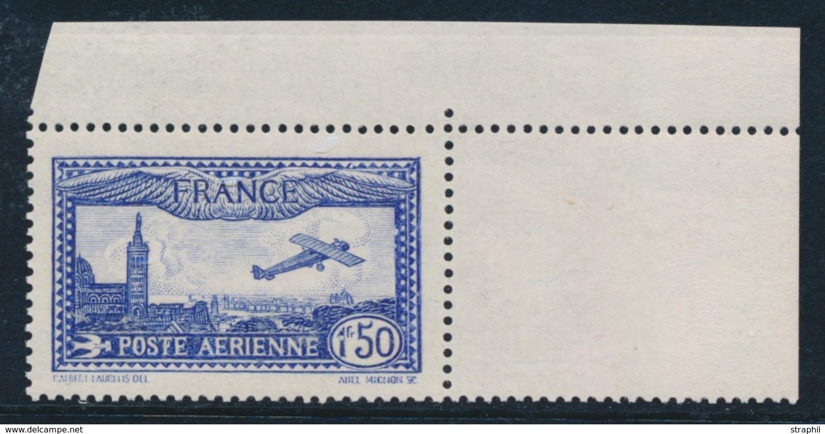 ** POSTE AERIENNE - ** - N°6b - 1F50 Outremer Vif - TB - 1927-1959 Ungebraucht