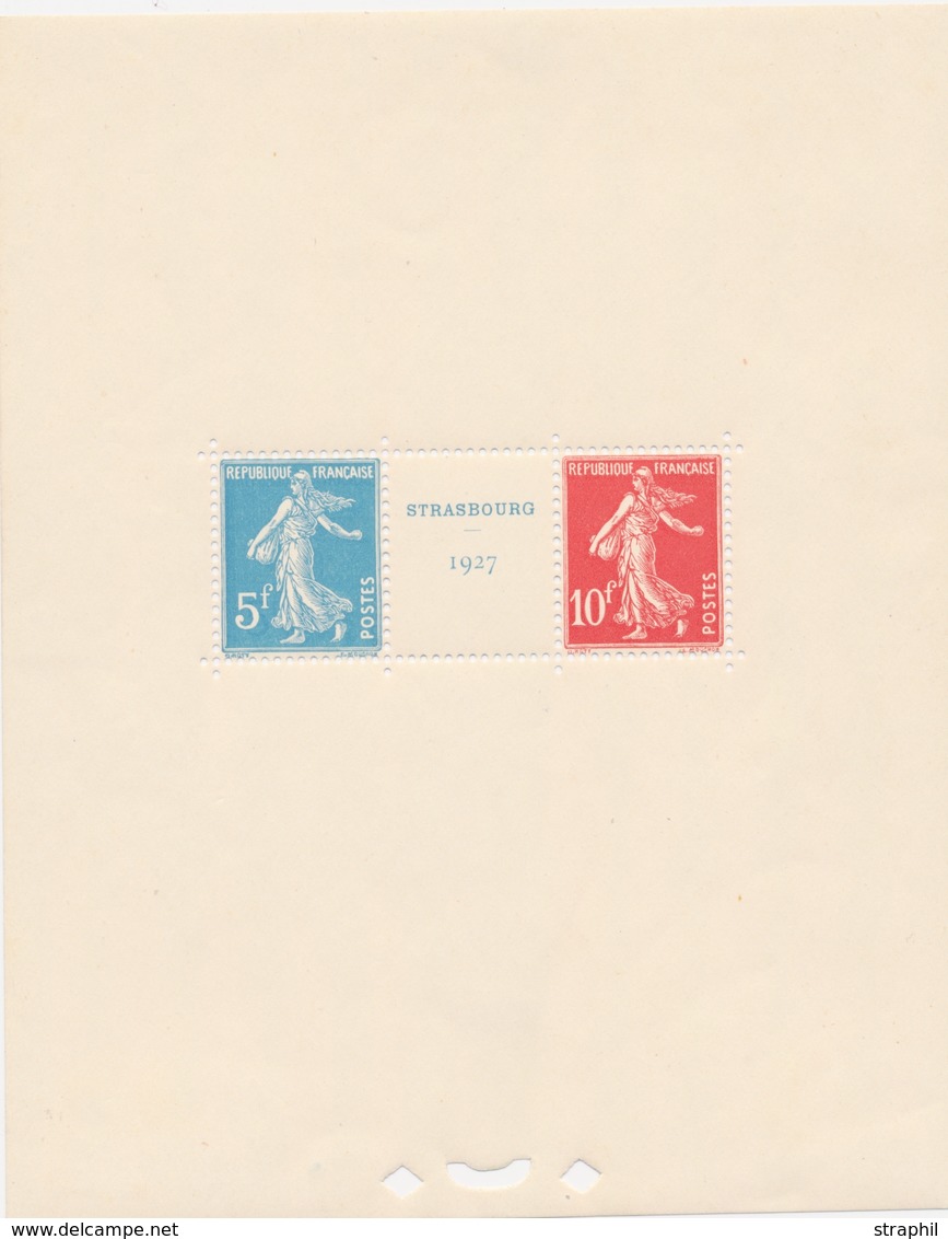 * BLOCS - FEUILLETS - * - N°2 - STRASBOURG 1927 - Centre ** - TB - Ungebraucht