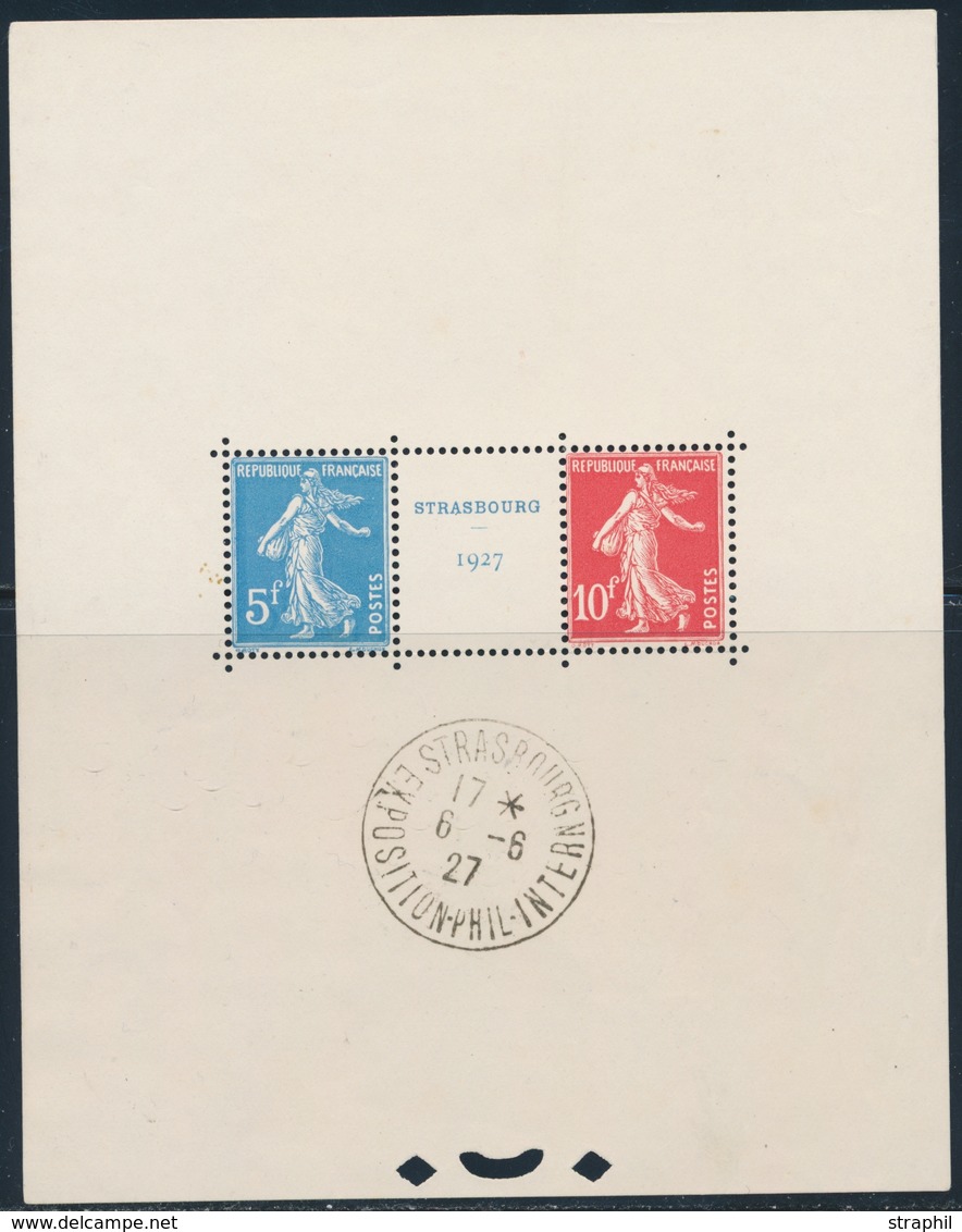 (*) BLOCS - FEUILLETS - (*) - N°2 - STRASBOURG 1927 - Obl. Témoin - 6/6/27 - B/TB - Ungebraucht