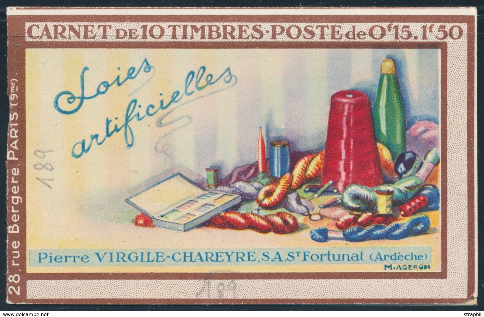 ** CARNETS ANCIENS - ** - N°189 C1 - Virgile Chareyre - TB - Other & Unclassified