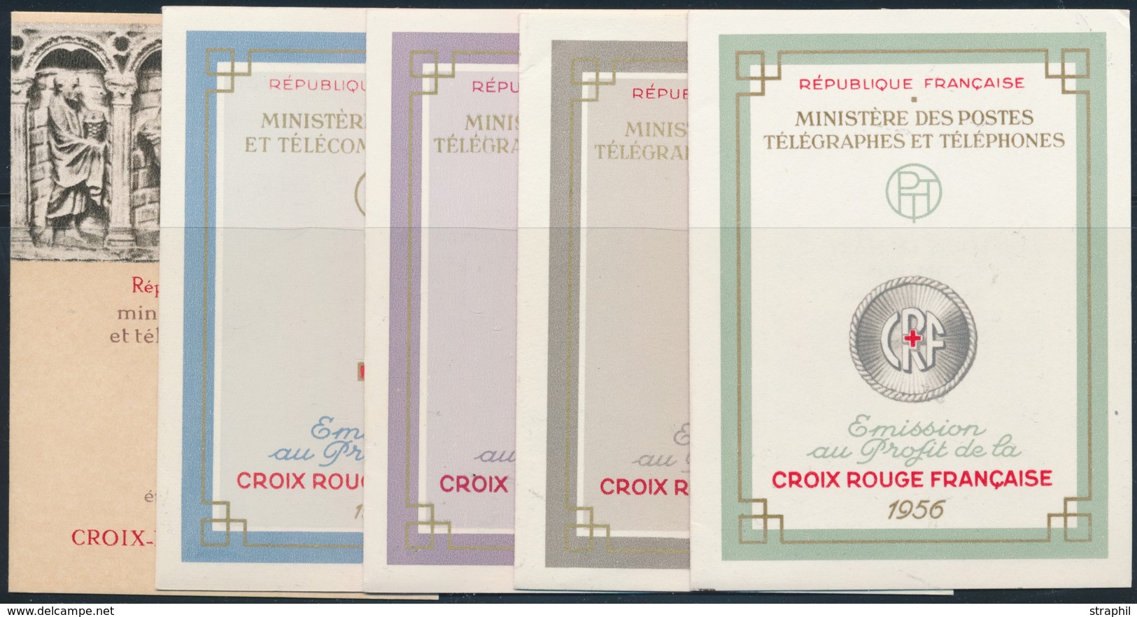 ** CARNETS CROIX-ROUGE - ** - N°2005/09 - Années 1956/60 - TB - Croix Rouge