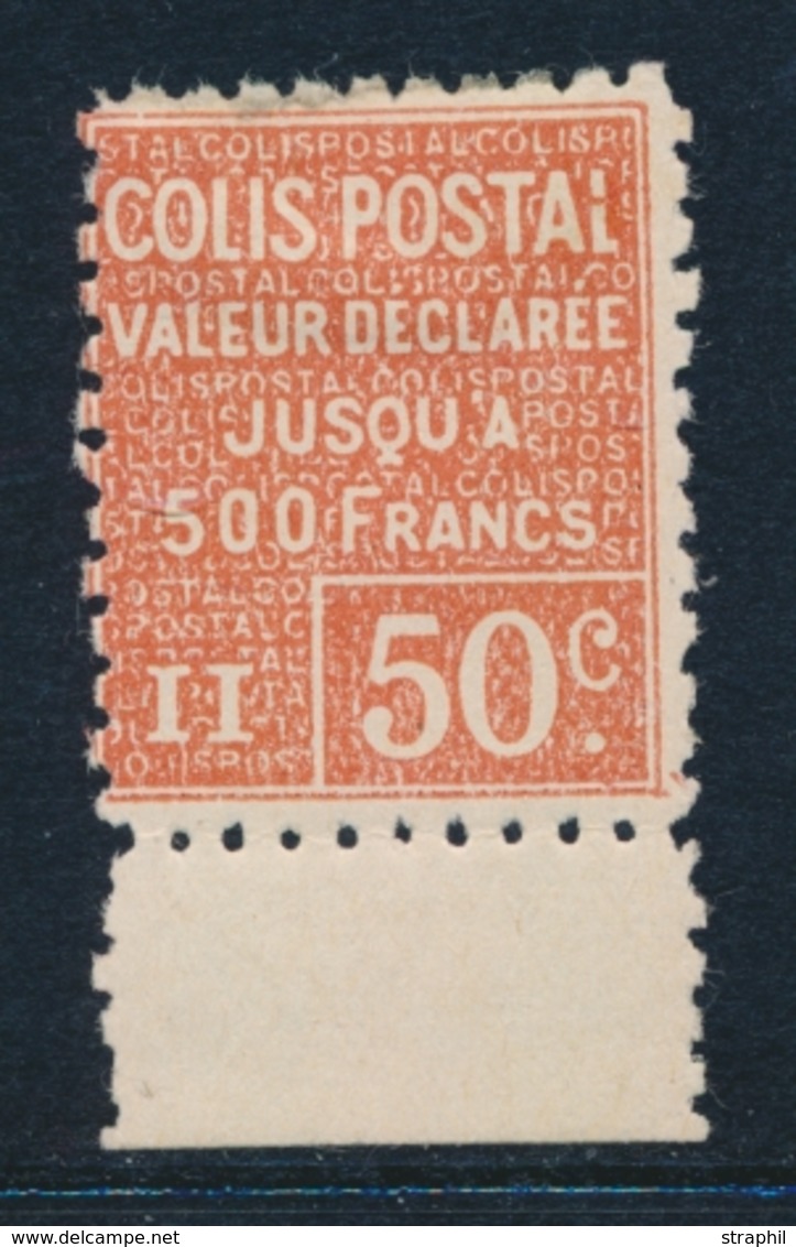 * COLIS POSTAUX - * - N°56 - 50c Rouge - Bdf - TB - Ungebraucht