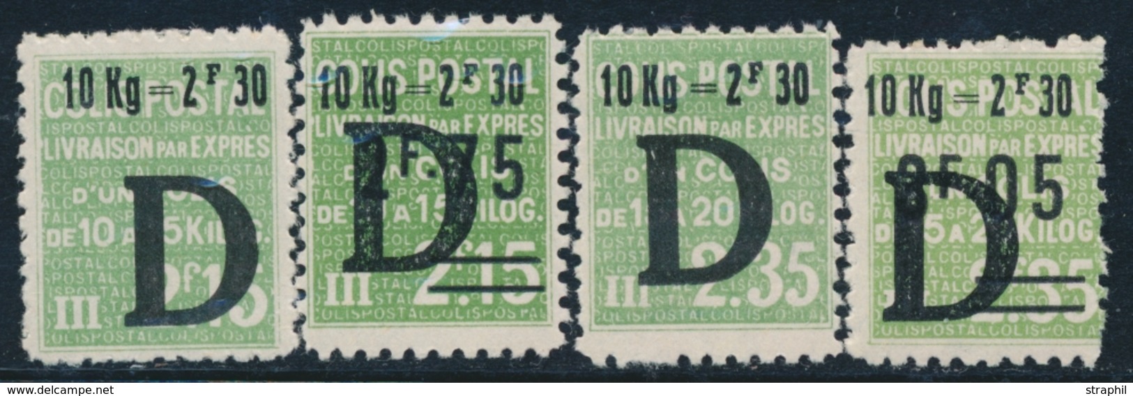 * COLIS POSTAUX - * - N°160/63 - N°163 ** - TB - Mint/Hinged