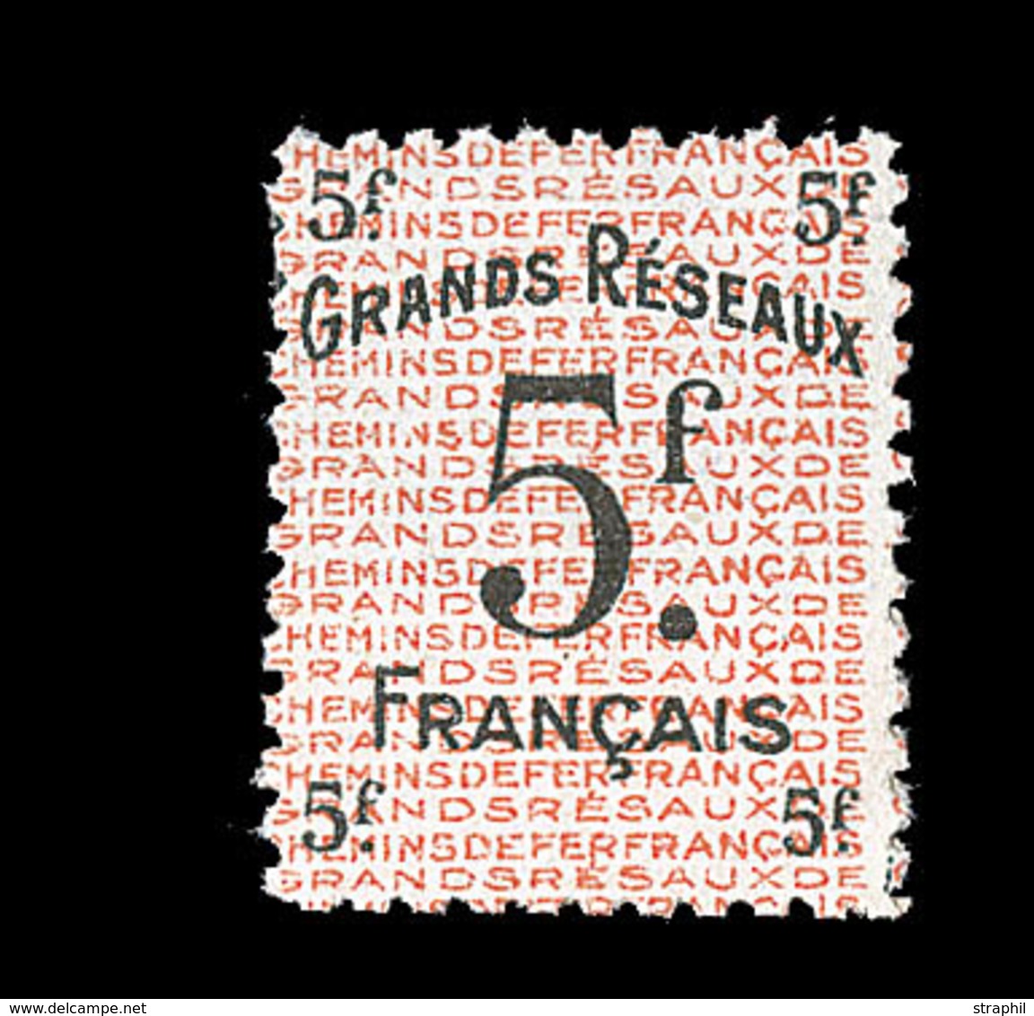 * COLIS POSTAUX  - GRANDS RESEAUX - * - Mau N°19A - Non Emis - 5F - BDF - Pli - Asp. TB - Ungebraucht