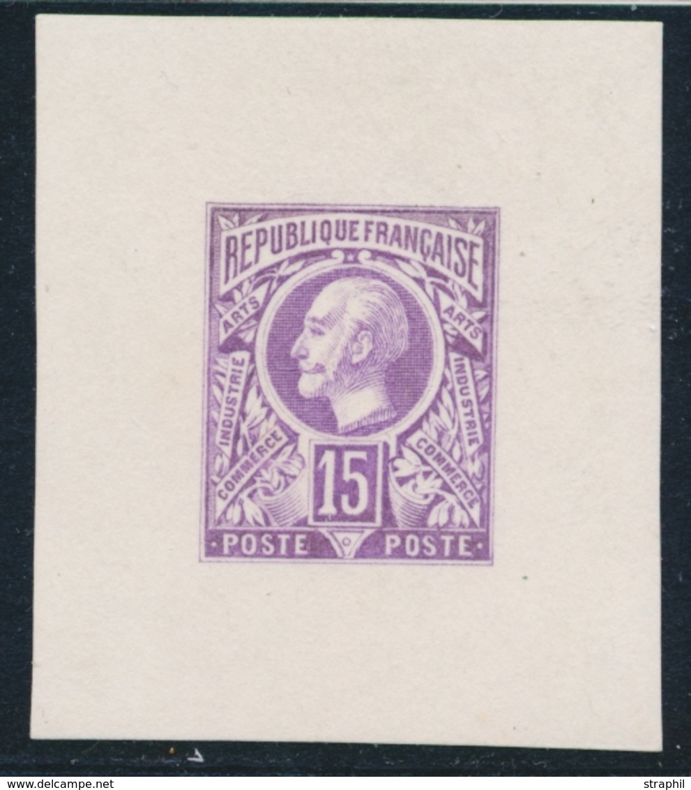 (*) ESSAIS - (*) - N°107 - Epreuve 15c Violet - Type Non Emis - TB - Ungebraucht