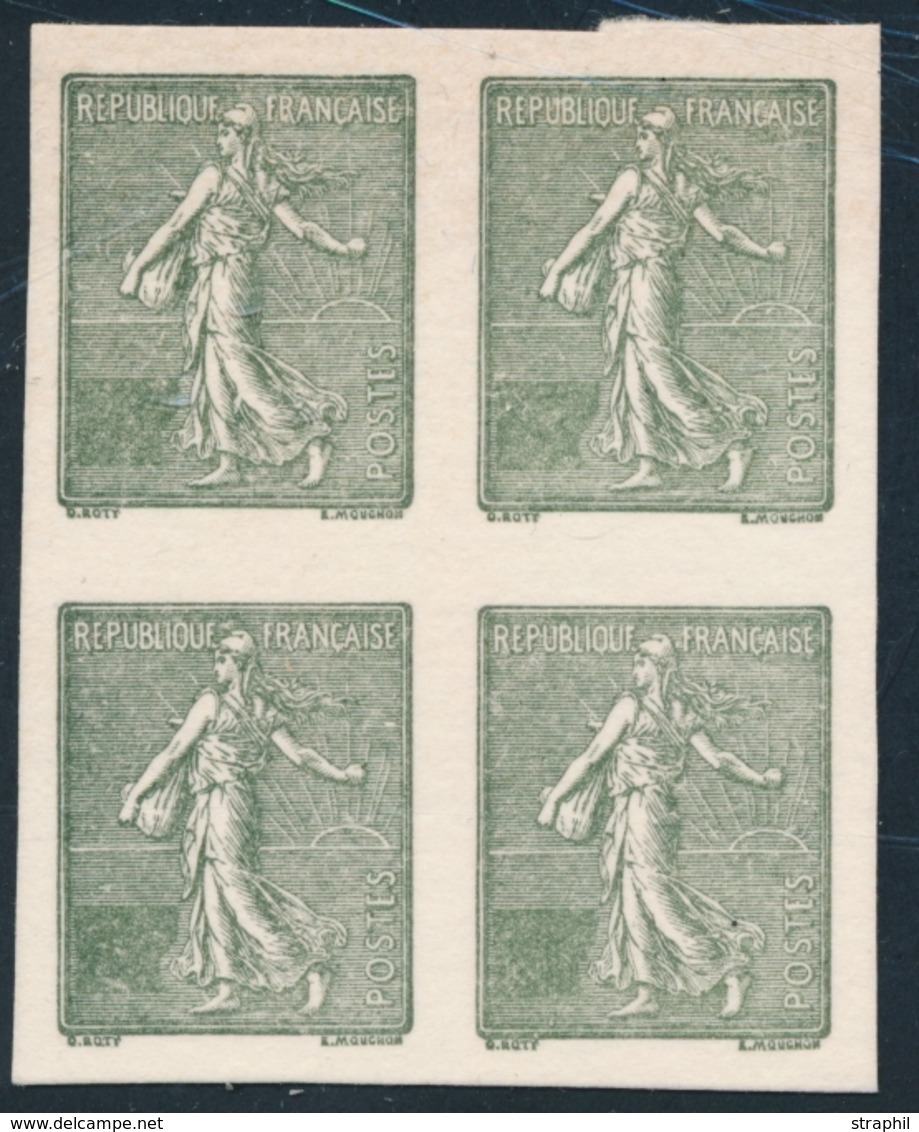 (*) ESSAIS - (*) - N°130 - Bloc De 4 - Essai S/papier Carton - Sans Valeur Faciale - TB - Unused Stamps