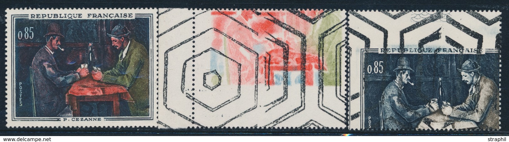 ** ESSAIS - ** - N°1321 - P. Cezanne - 2 Essais De Couleur - Obl Paraoblitération - TB - Unused Stamps