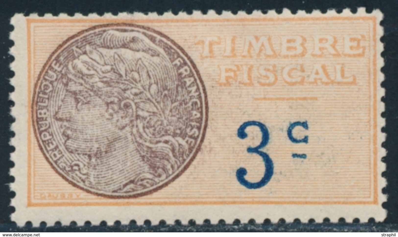 * TIMBRES FISCAUX - * - N°3a - (3c) - TB - Autres & Non Classés