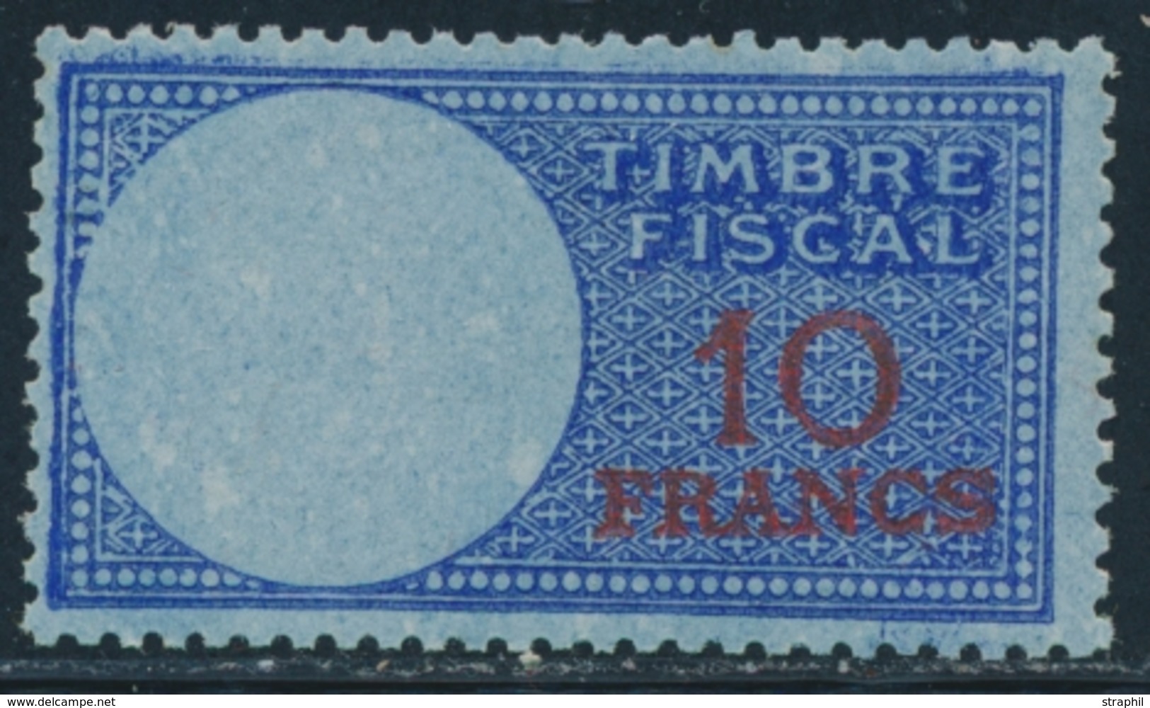 ** TIMBRES FISCAUX - ** - N°89a - Sans Médaillon - Signé Calves - TB - Autres & Non Classés