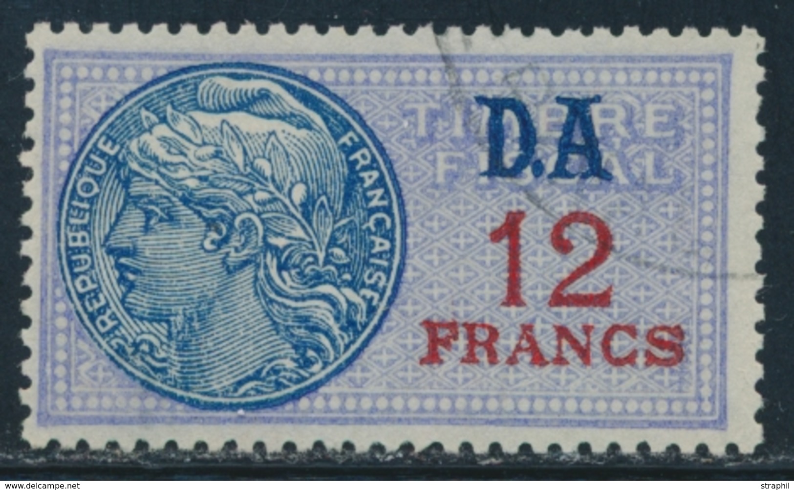 O TIMBRES FISCAUX - O - N°227 I - 12F - TB - Autres & Non Classés