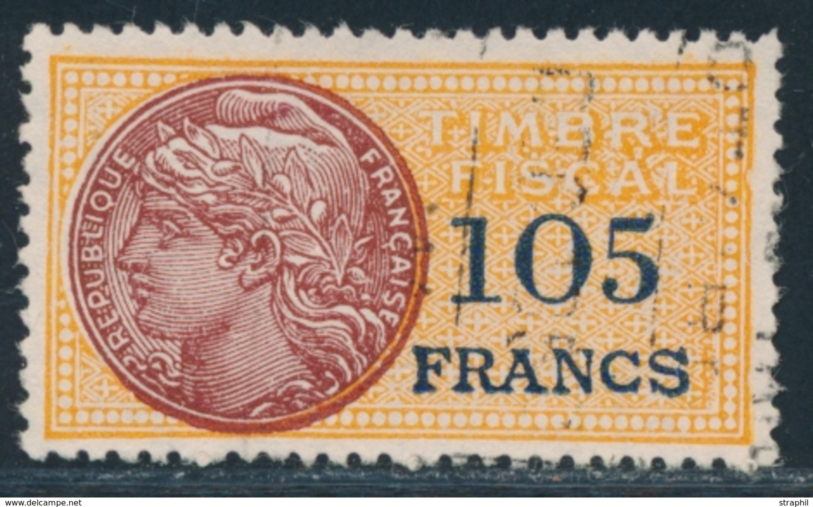 O TIMBRES FISCAUX - O - N°286 - 105F - TB - Autres & Non Classés