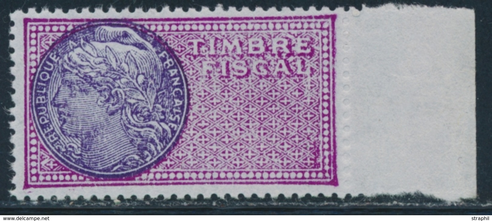 ** TIMBRES FISCAUX - ** - N°340a - BDF - Sans Val. Faciale - TB - Sonstige & Ohne Zuordnung