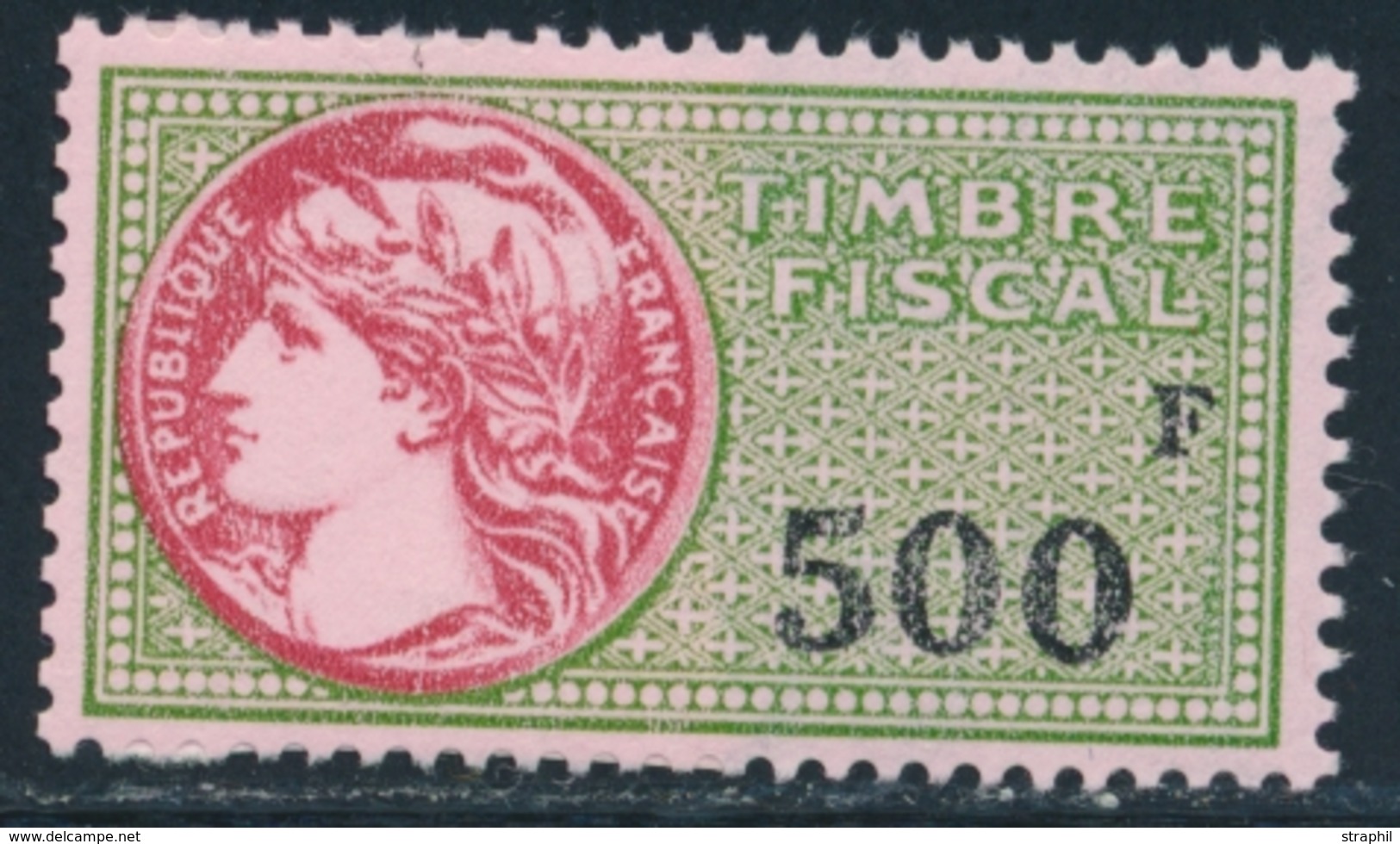 * TIMBRES FISCAUX - * - N°482 - 500F - TB - Autres & Non Classés