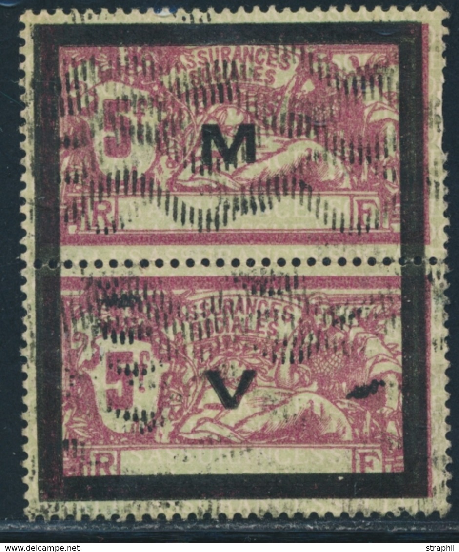 O TIMBRES FISCAUX - ASSURANCES SOCIALES - O - N°43 - M+V - Se Tenant - TB - Sonstige & Ohne Zuordnung