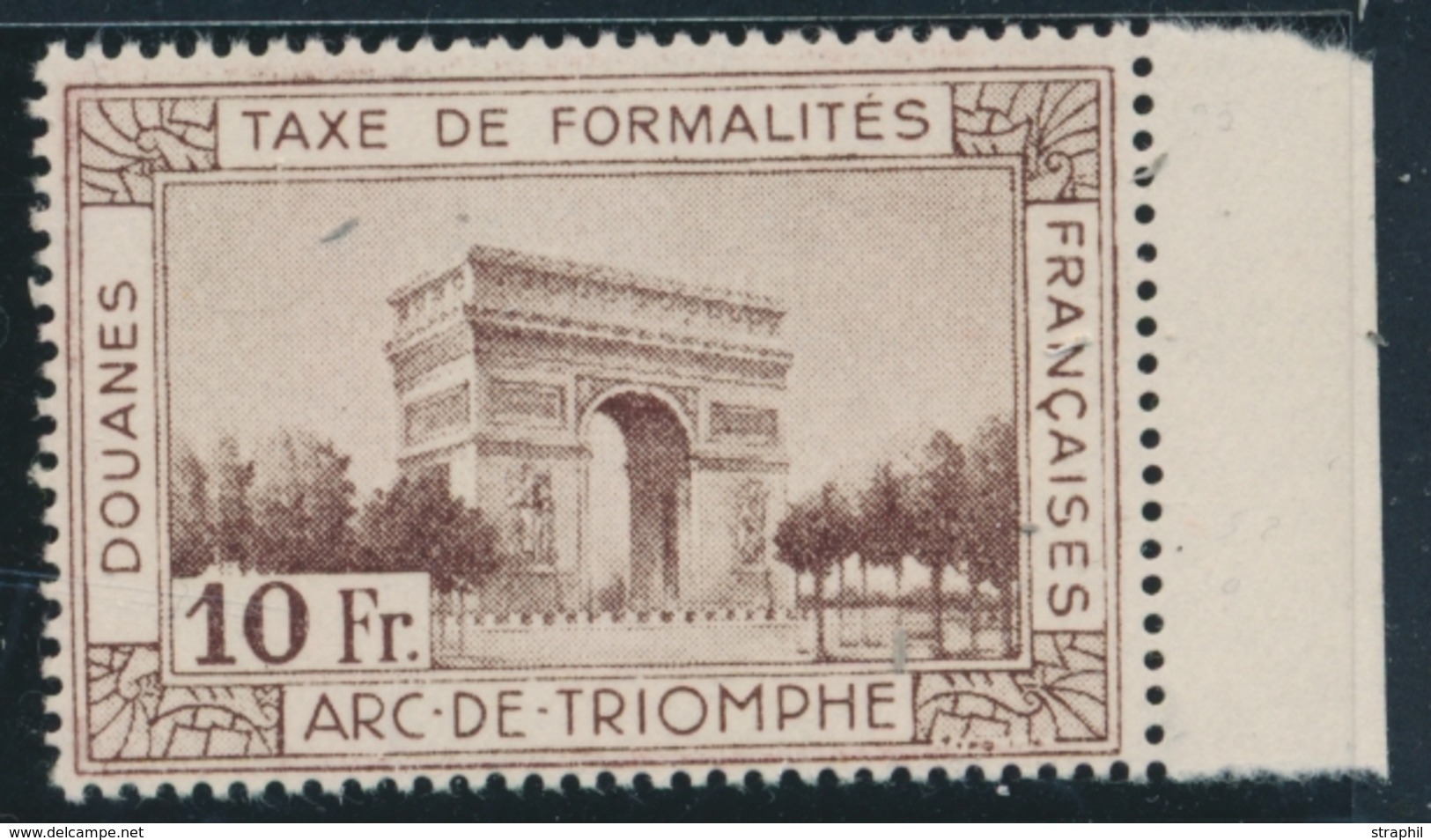 ** TIMBRES FISCAUX - DOUANES - ** - N°15 - 10F Brun - BDF - TB - Other & Unclassified