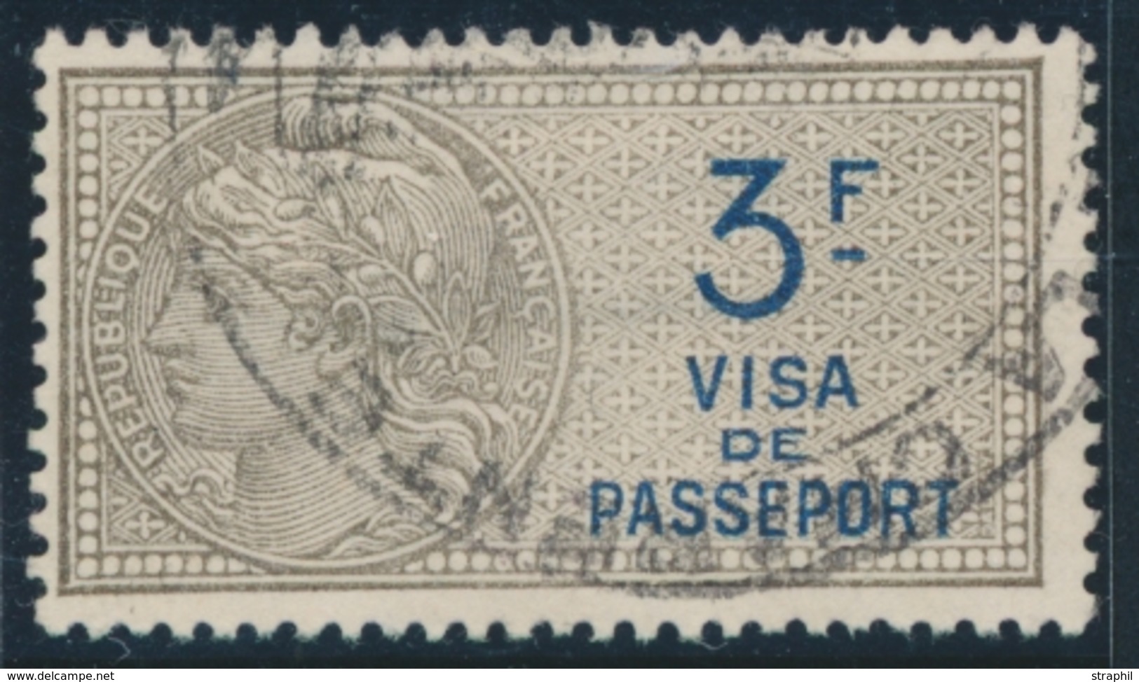 O TIMBRES FISCAUX - PASSEPORTS - O - N°2 - 3F - TB - Sonstige & Ohne Zuordnung