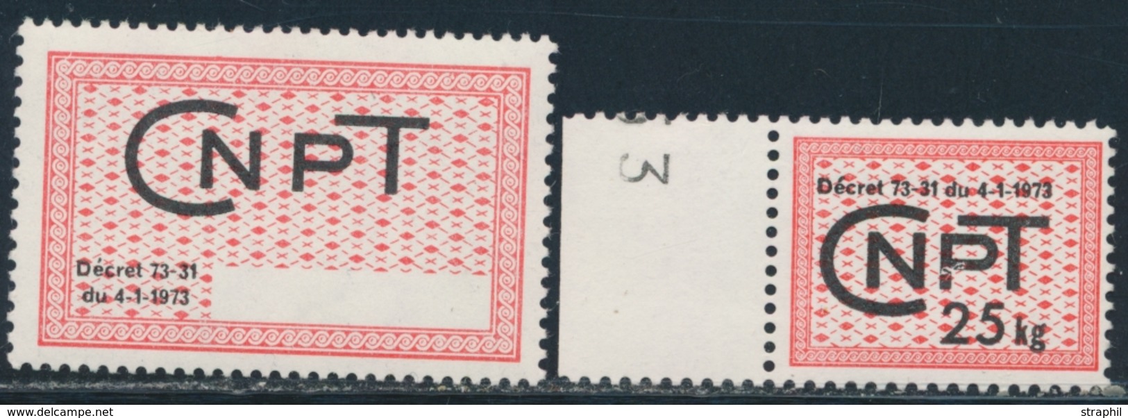 ** TIMBRES FISCAUX - POMMES DE TERRE - ** - N°7/8 - N°7 Adhérences - TB - Sonstige & Ohne Zuordnung