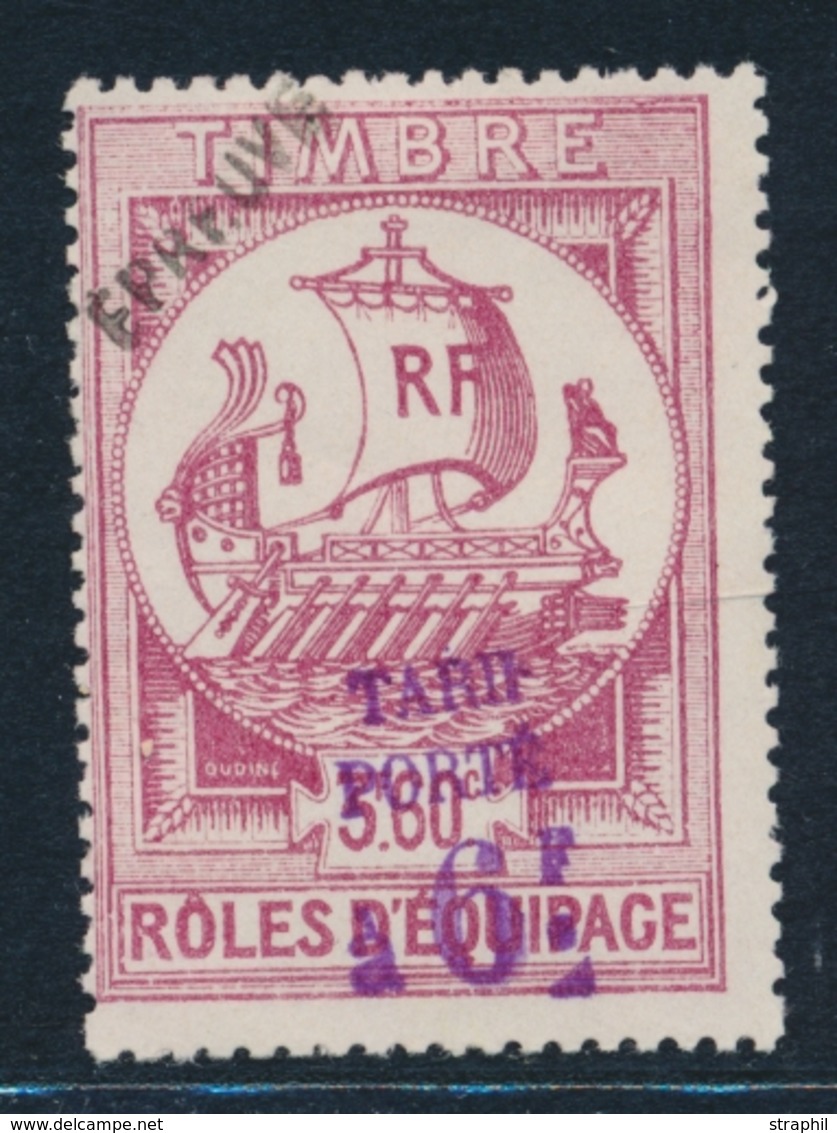 (*) TIMBRES FISCAUX - RÔLES D'EQUIPAGE - (*) - N°2 - Surch. Epreuve - TB - Sonstige & Ohne Zuordnung