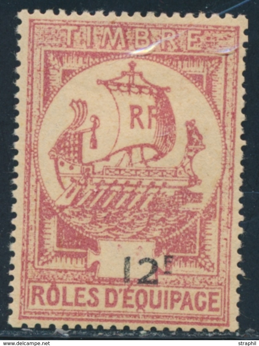 * TIMBRES FISCAUX - RÔLES D'EQUIPAGE - * - N°3 - 12F - TB - Autres & Non Classés