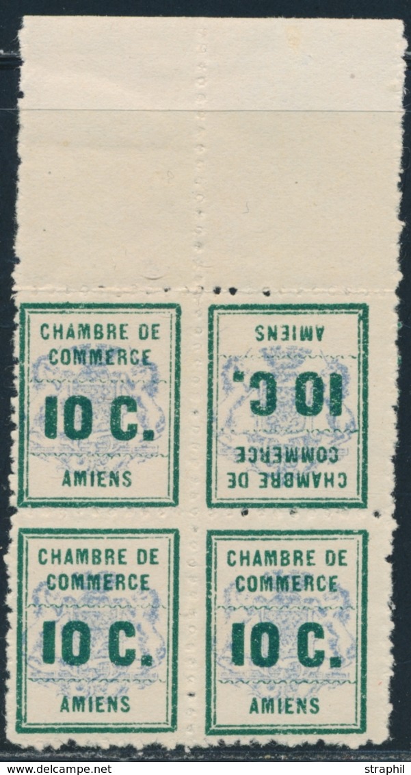 ** TIMBRES DE GREVE - ** - N°1b - Bloc De 4 - BDF - Dt 1 Tête Bêche - TB - Autres & Non Classés