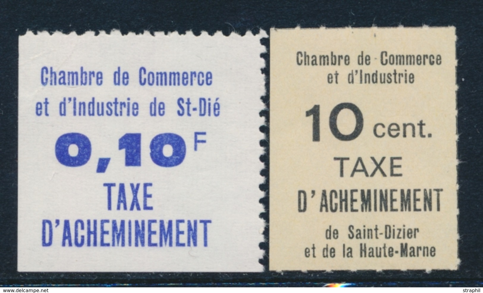 ** TIMBRES DE GREVE (REF. MAURY) - ** - N°12/13 - St Dié Et St Dizier - TB - Other & Unclassified