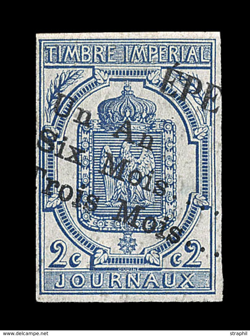 O TIMBRES JOURNAUX - O - N°2 - 2c Bleu - TB/SUP - Zeitungsmarken (Streifbänder)