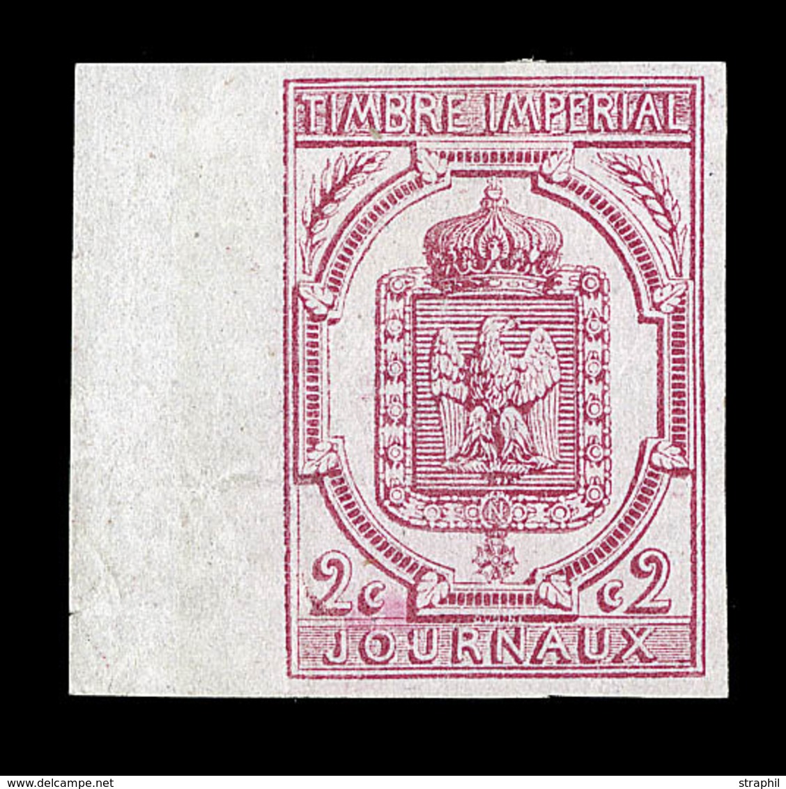 (*) TIMBRES JOURNAUX - (*) - N°3 - 2c Rose - BDF - Signé Scheller - TB - Zeitungsmarken (Streifbänder)