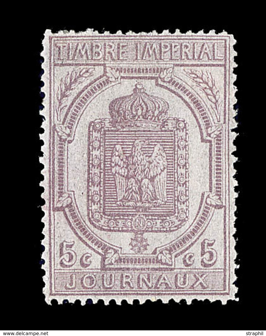 * TIMBRES JOURNAUX - * - N°10 - 5c Violet - Charn. Un Peu Forte - TB - Giornali
