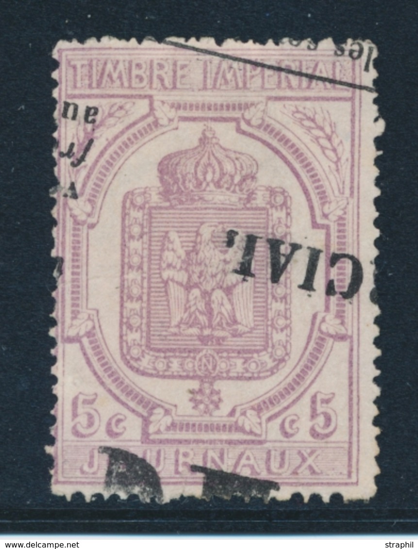 O TIMBRES JOURNAUX - O - N°10 - 5c Lilas - TB - Journaux