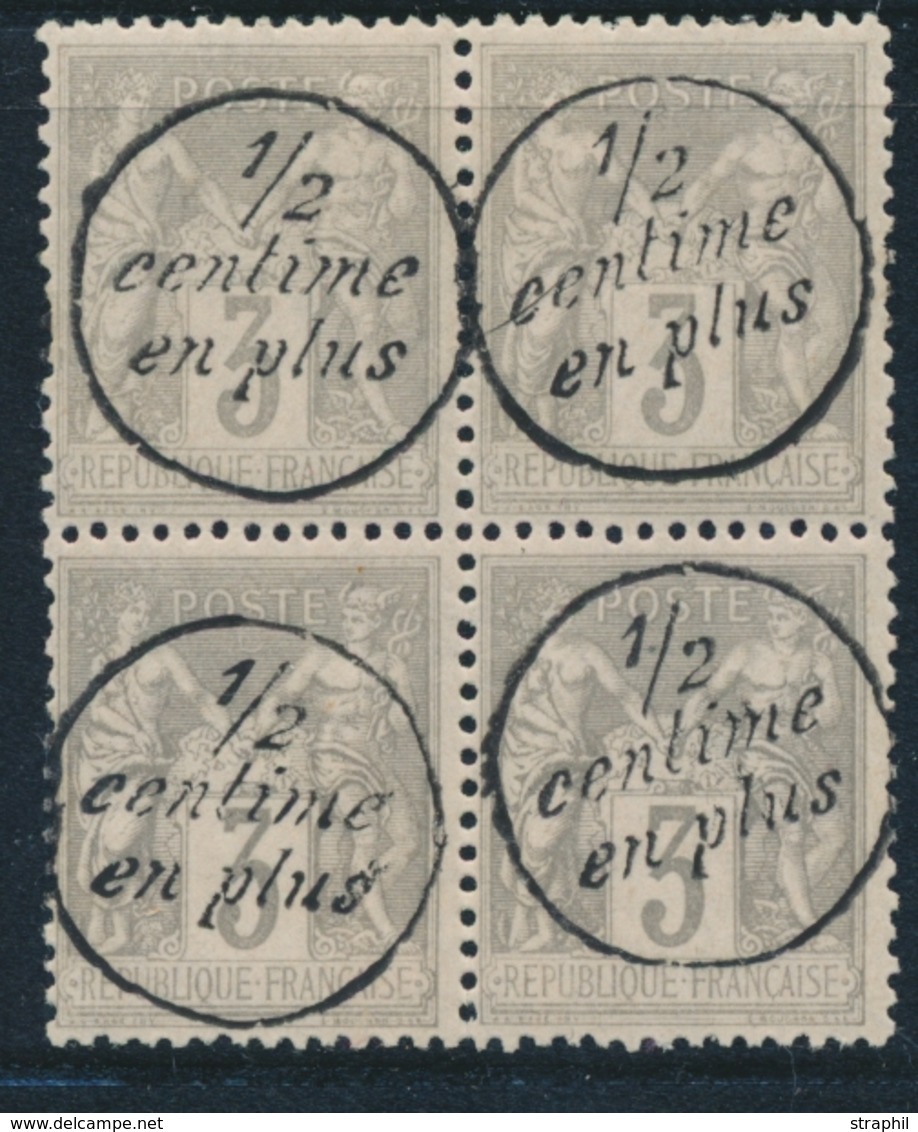 * TIMBRES JOURNAUX - * - N°15 - 3c Gris - Bloc De 4 - 3 Ex** - TB - Journaux