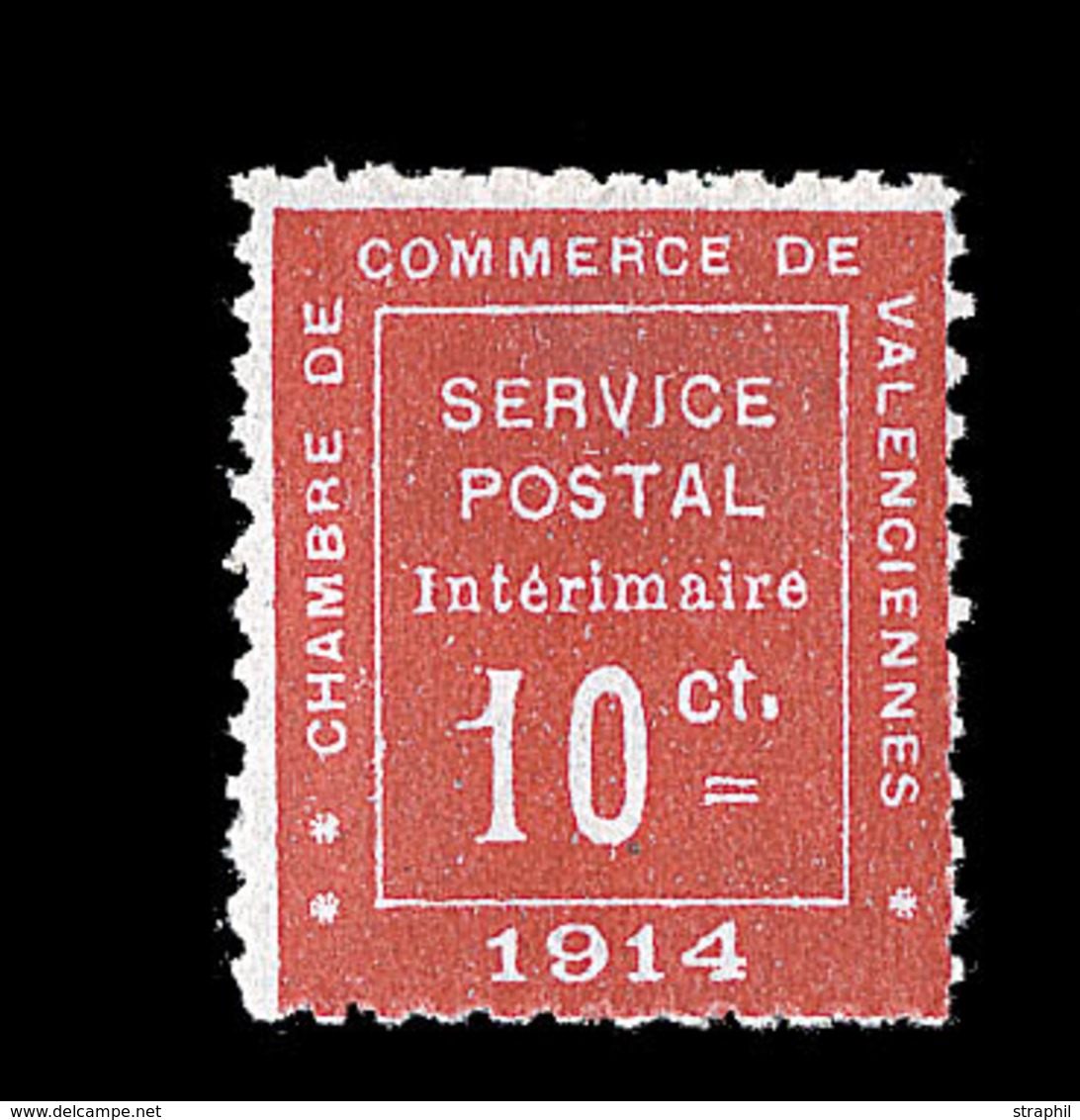 * TIMBRES DE GUERRE  - * - N°1 - Valenciennes - TB - Guerre (timbres De)