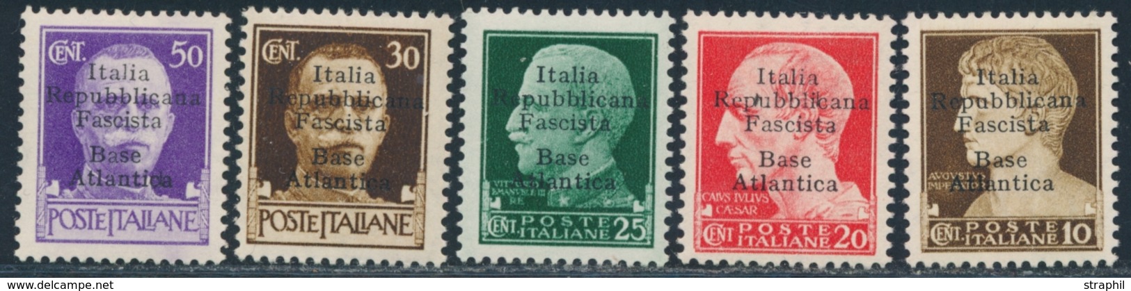 * BASE NAVALE ITALIENNE - * - N°1, 3/6 - Signés - TB - War Stamps