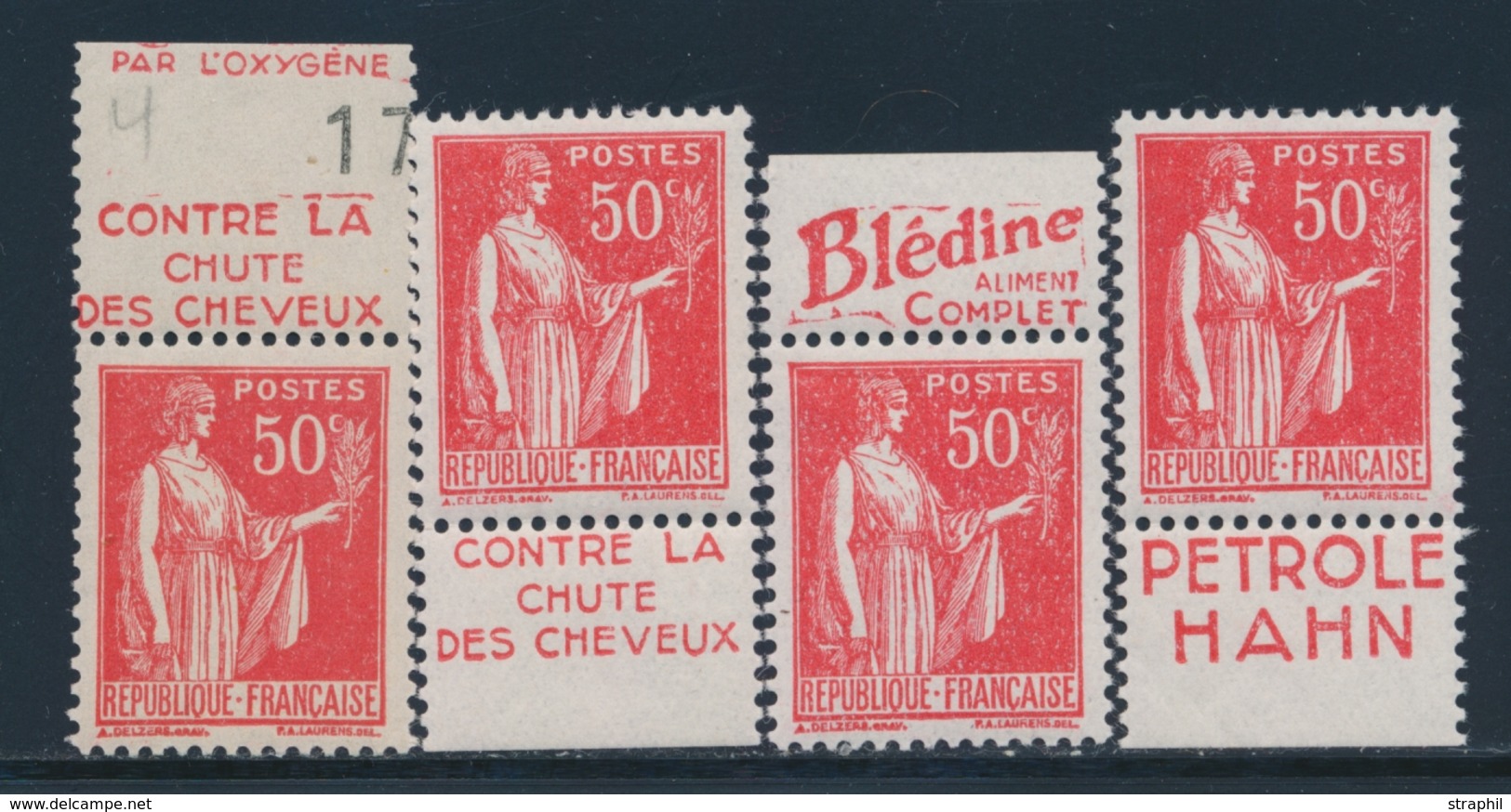 ** BANDES PUBLICITAIRES - ** - N°283g - (x4) - Type IV - TB - Autres & Non Classés