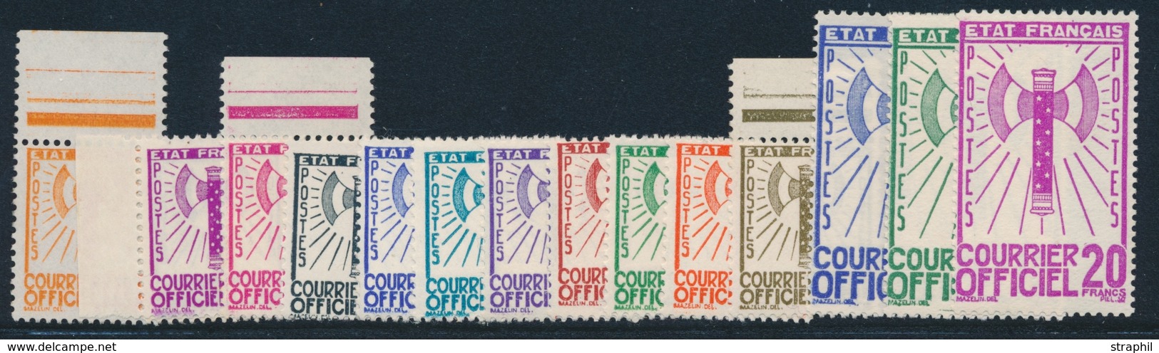 (*) TIMBRES DE SERVICE - (*) - N°1/15  - TB - Neufs