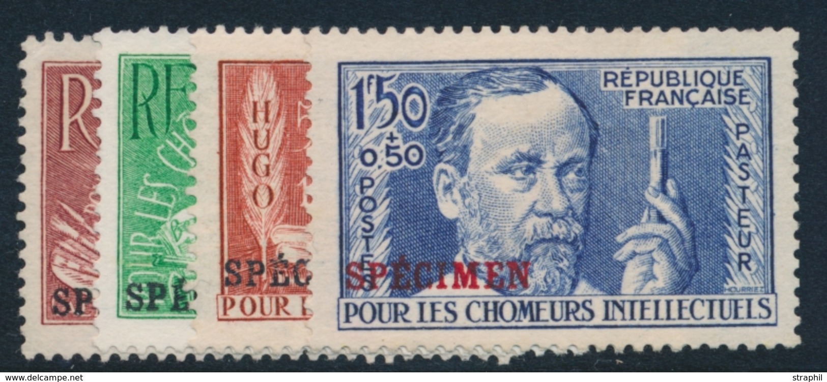 (*) TIMBRES SPECIMEN - (*) - N°32/35 - Série Chômeurs - TB - Specimen