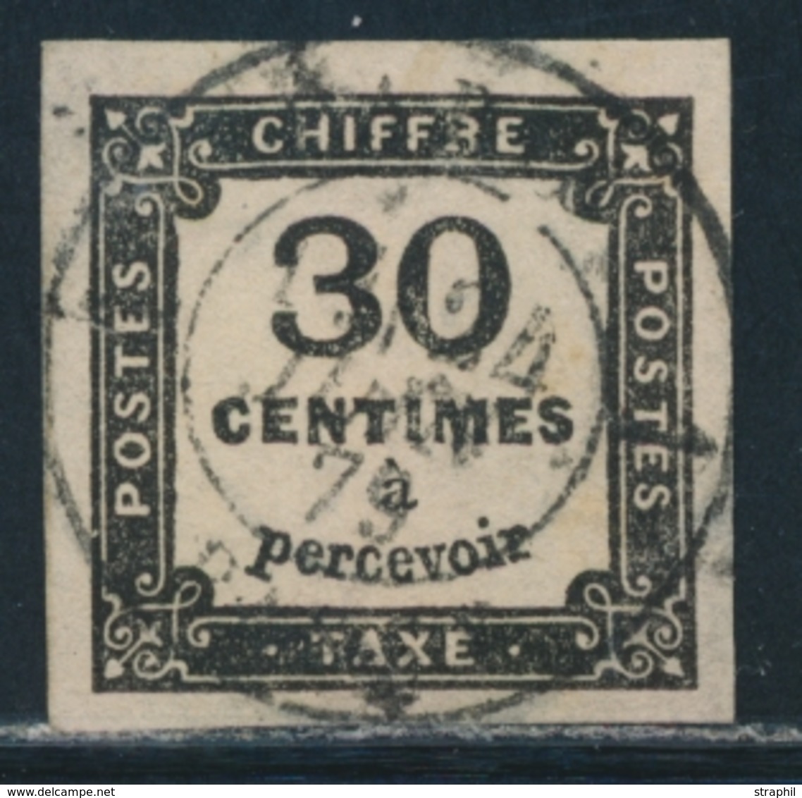 O TIMBRES TAXE - O - N°6 - 30c Noir - TB/SUP - 1859-1959 Gebraucht