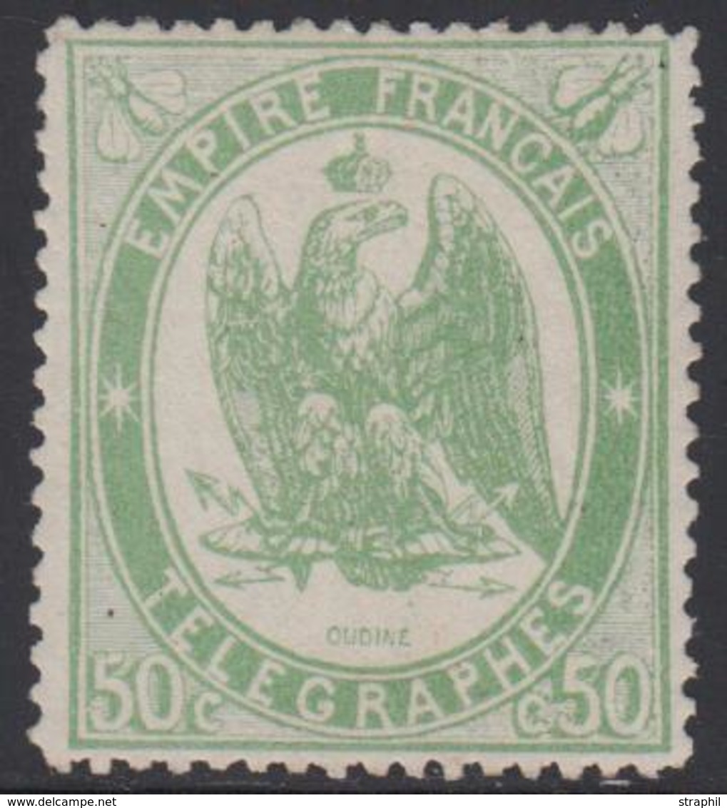 * TIMBRES - TELEGRAPHE - * - N°6 - 50c Vert - TB - Télégraphes Et Téléphones