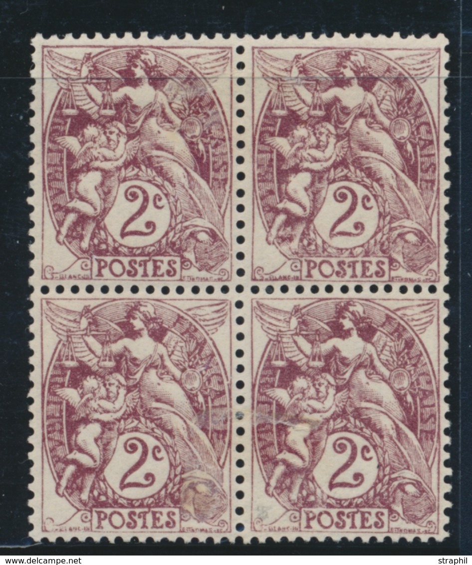 ** VARIETES  - ** - N°108 - Bloc De 4 - Impression Recto-verso - TB - Neufs