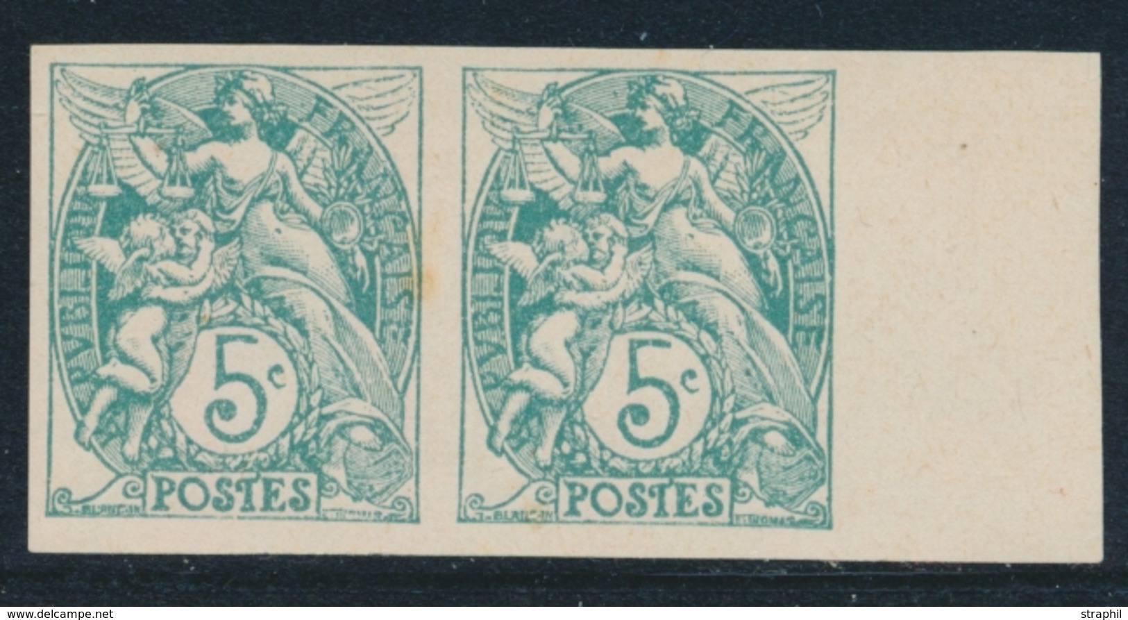 (*) VARIETES  - (*) - N°111 - Paire - N. Dentelé - Bdf - 1 Pt Rousseur Sinon TB - Ungebraucht