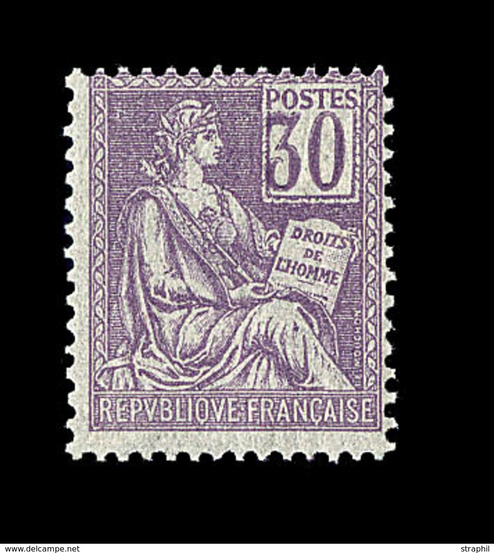 ** VARIETES  - ** - N°115a - 30c Violet - Chiffres Déplacés - TB - Ungebraucht