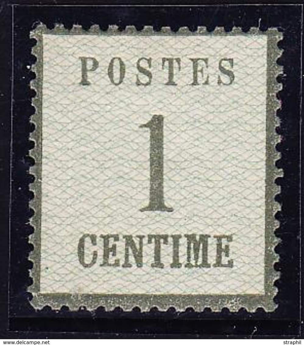 * TIMBRES D'ALSACE LORRAINE (1870-71) - * - N°1 - Trace Légère - TB Centrage - Signé Brun - TB - Other & Unclassified