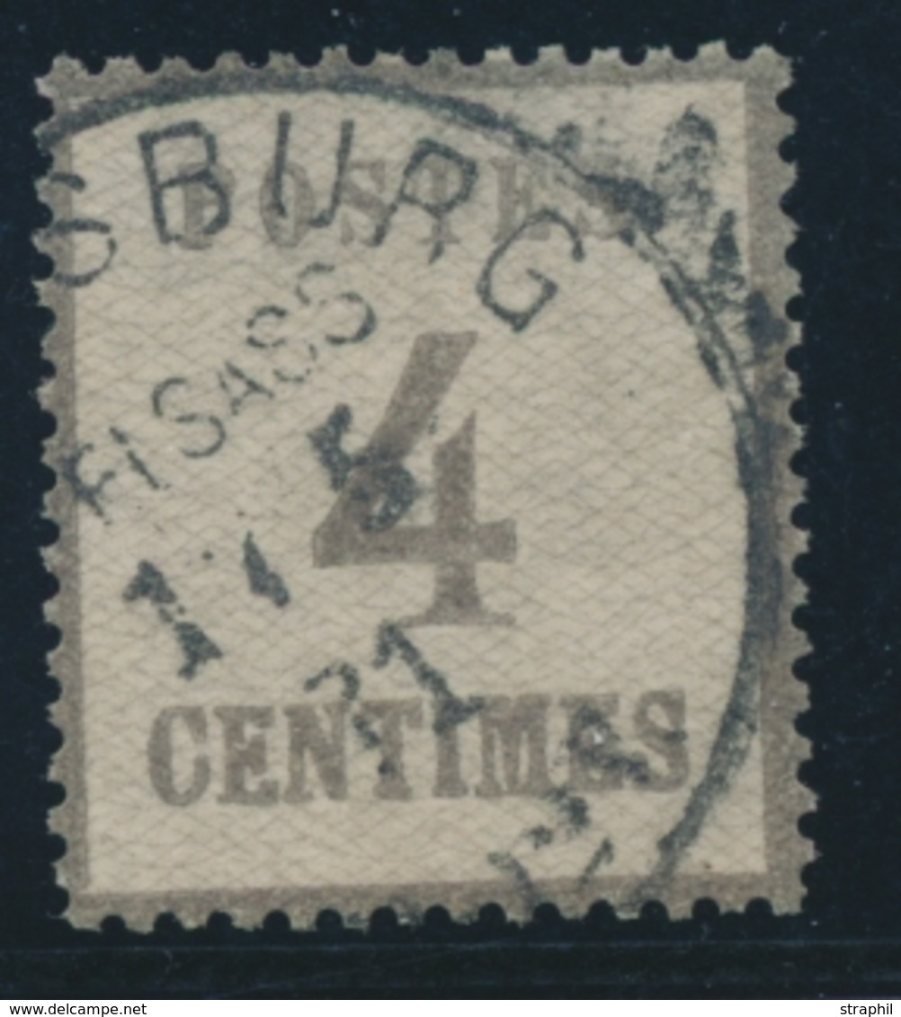 O TIMBRES D'ALSACE LORRAINE (1870-71) - O - N°3 - Obl. Strasbourg - 17/5/71 - Bon Centrage - TB - Other & Unclassified