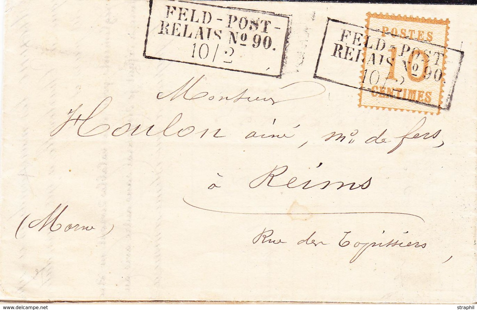 LAC FELDPOST PLIS EN FRANCHISE - LAC - N°5 - FPR 90 - 10/2/71 - De Charleville à Reims - TB - Briefe U. Dokumente