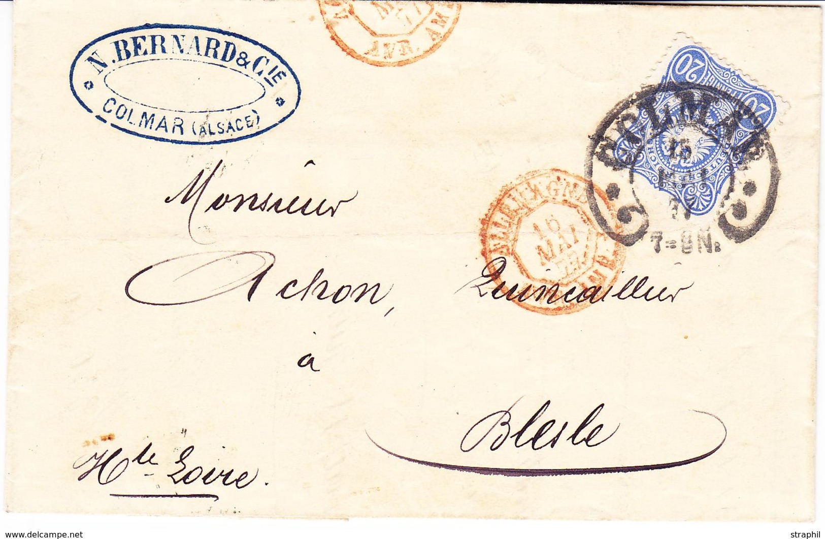 LAC FER A CHEVAL (Timbre D'Allemagne) - LAC - N°33 - Obl Colmar - 15/5/77 - Pour La Hte Loire - TB - Lettres & Documents