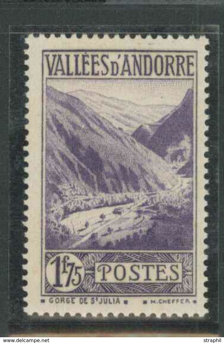 ** TIMBRES POSTE - ** - N°40A - 1F75 Violet - TB - Unused Stamps