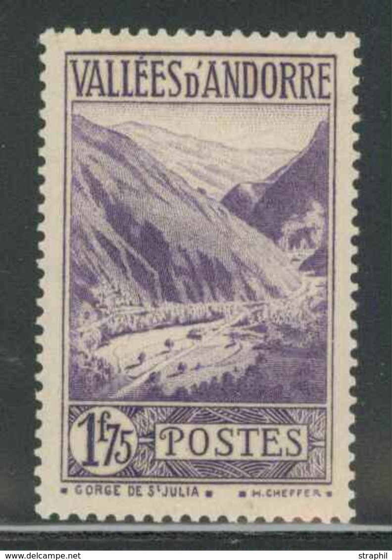 ** TIMBRES POSTE - ** - N°40A - 1F75 Violet - TB - Ungebraucht