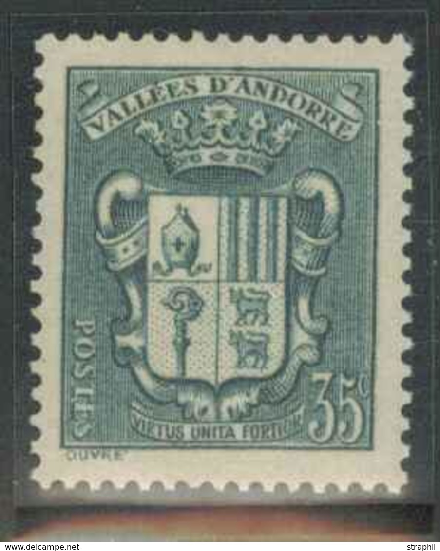 ** TIMBRES POSTE - ** - N°56 - 35c Vert Bleu - TB - Ungebraucht