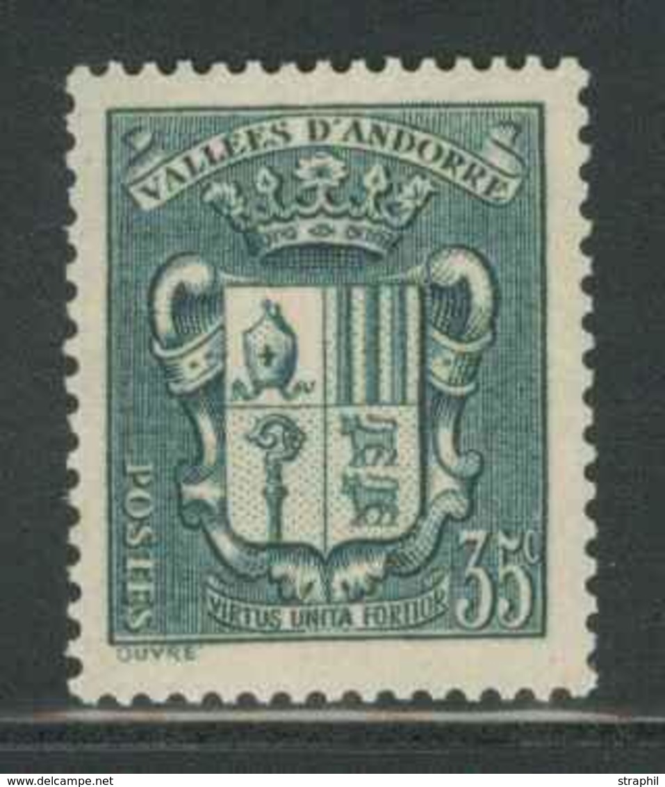 ** TIMBRES POSTE - ** - N°56 - 35c Vert Bleu - TB - Unused Stamps